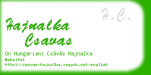 hajnalka csavas business card